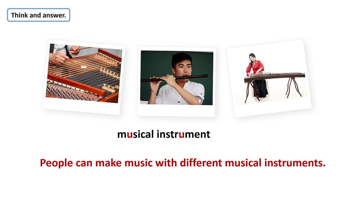 Unit4 How can we make music：Period 1课件——2025-2026学年四年级下册《英语》沪教版(2024)第5页