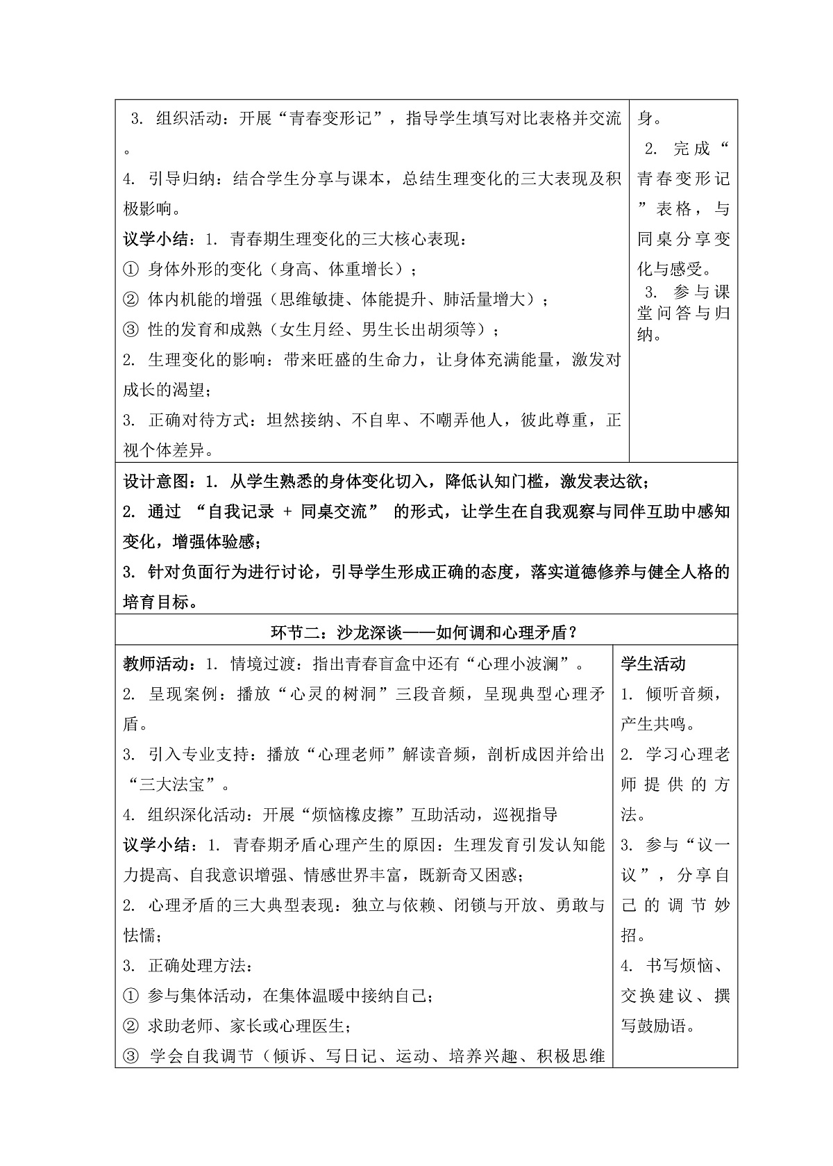 1.1 青春的邀约（教学设计） 2025-2026学年道德与法治 七年级下册 统编版第2页