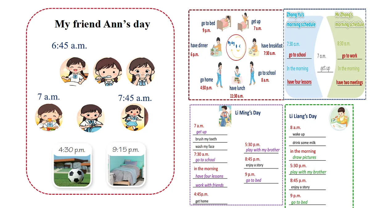 Unit1 What is your daily schedule：Period 4课件——2025-2026学年四年级下册《英语》沪教版(2024)第6页