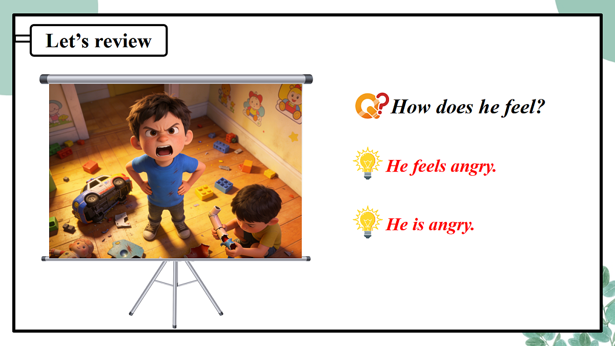 外研版（三起）小学英语 四年级下册Unit 2 How do you feel today 课时 2  Speed up 课件第7页