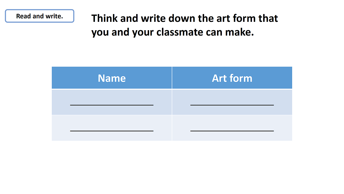 Unit5 How do we make art：Period 4课件——2025-2026学年四年级下册《英语》沪教版(2024)第5页