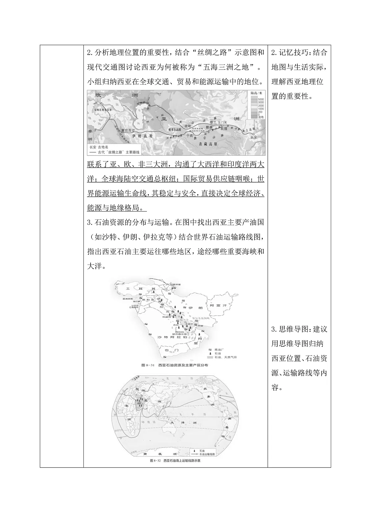西亚导学案(1)教师版第3页