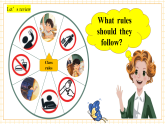 【核心素养新课标】人教版英语四下Unit 1 Class rules Part B Let’s talk&Look and say 课件+单元整体教学设计+素材