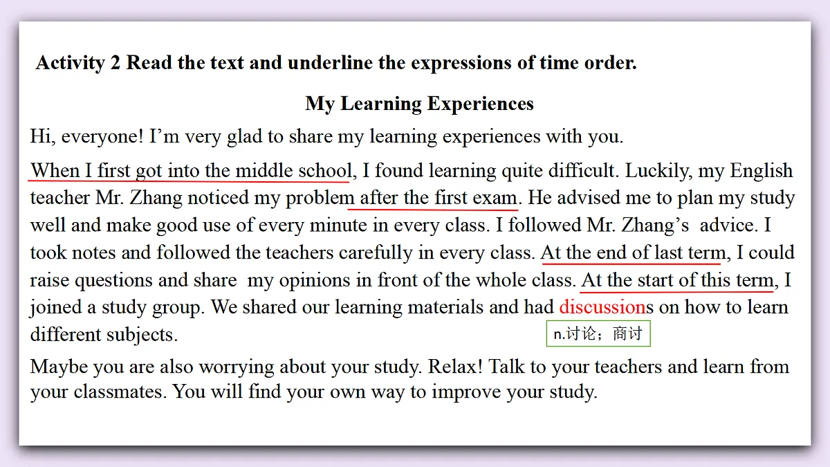 Unit 7《Be a better learner》Lesson 7 Reading for Writing 课件 仁爱版英语八下第5页