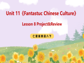 Unit 11《Fantastuc Chinese Culture》Lesson 8 Project&Review 课件+素材 仁爱版英语八下