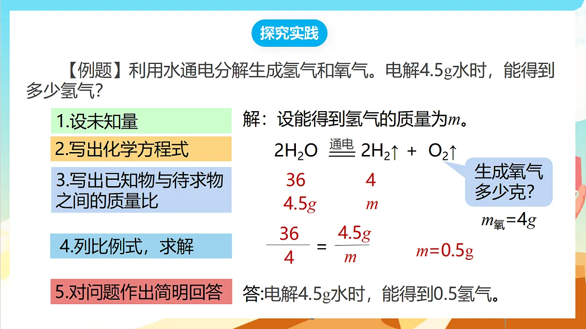 【核心素养】1.3《化学反应中物质质量的关系》第3课时课件 浙教版科学八下第5页