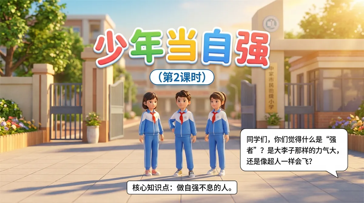 11、少年当自强 第2课时 课件第1页