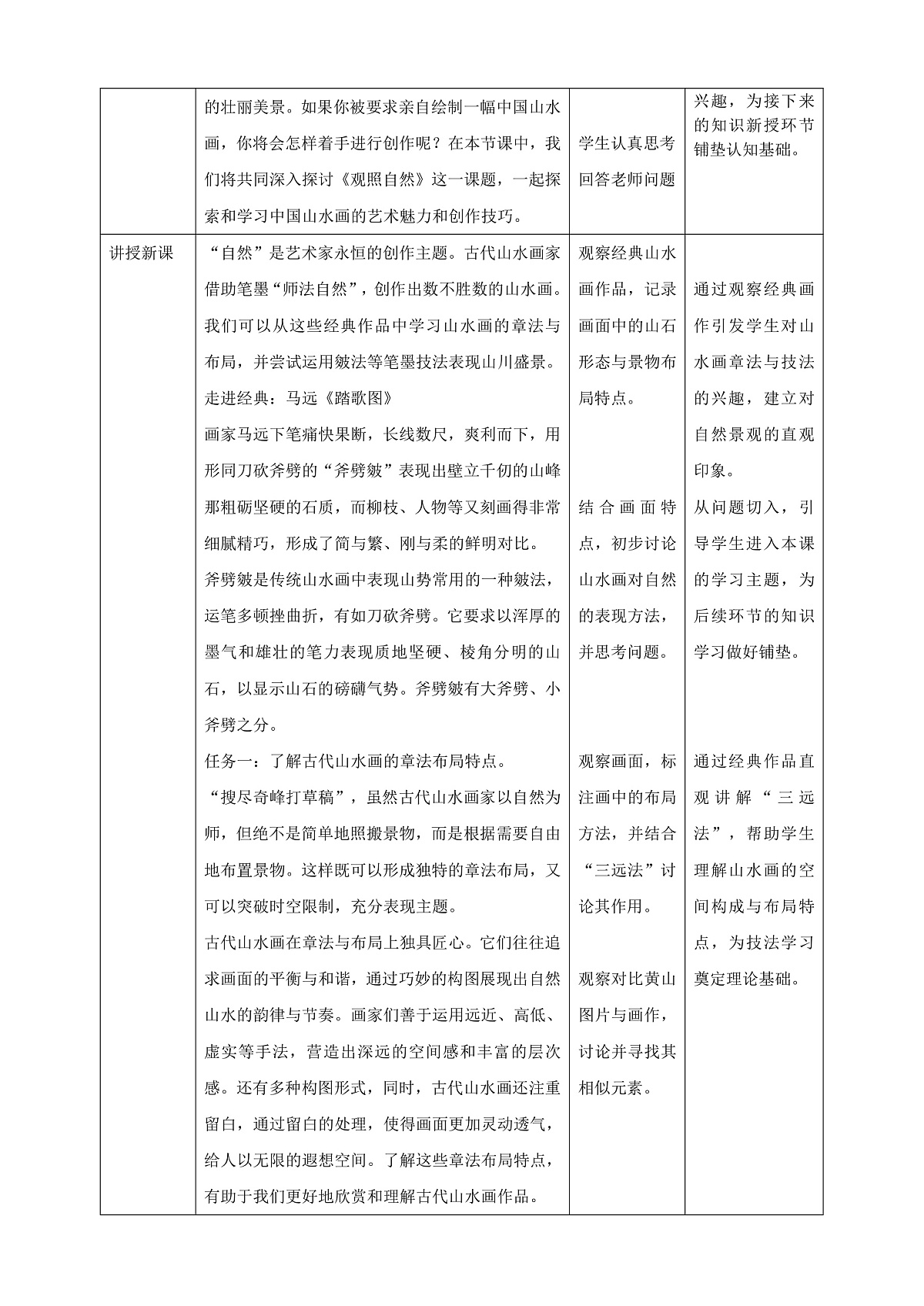 2026人美版美术七年级下册2-1《观照自然》教学设计第2页