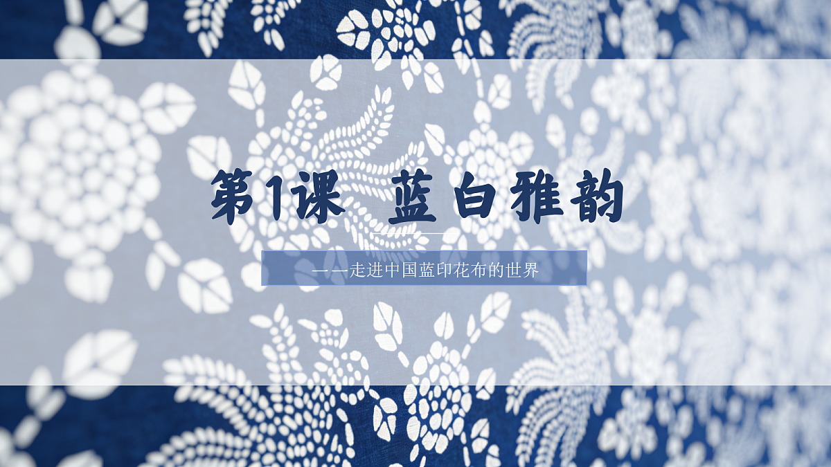 蓝白雅韵 教学课件第2页