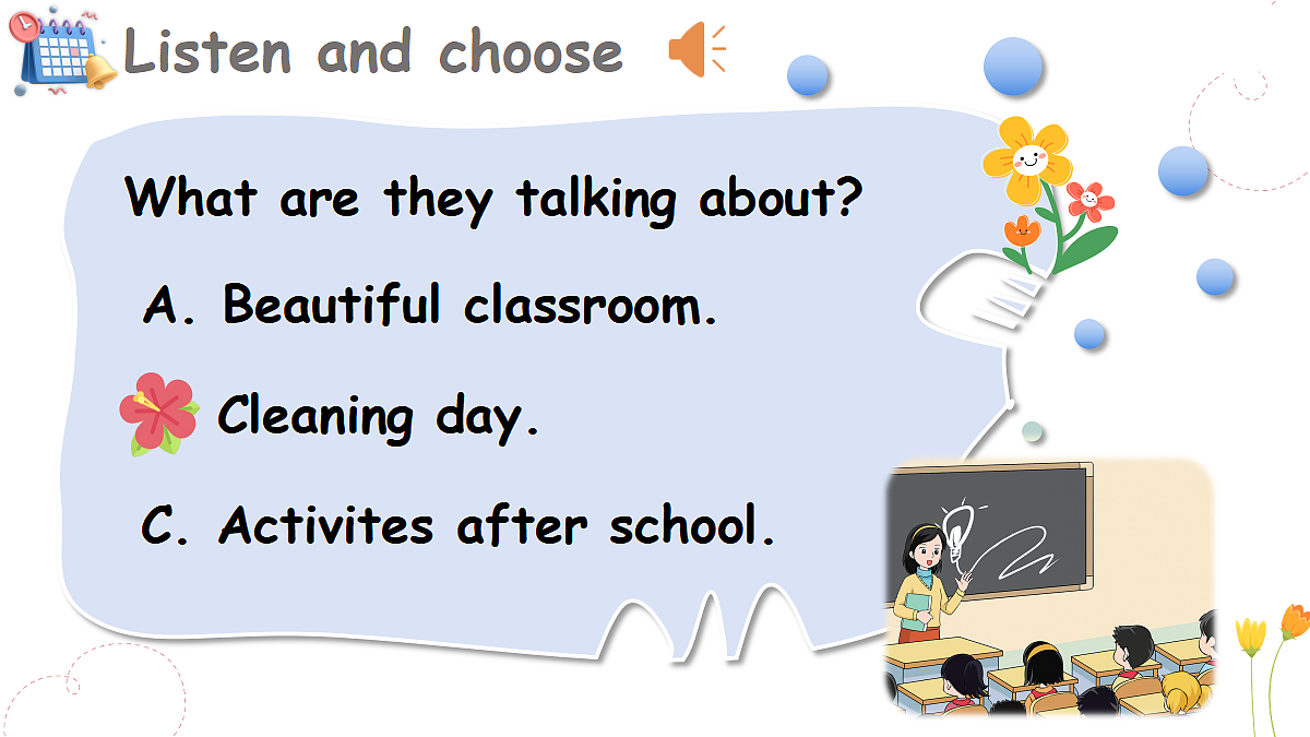Lesson 3 Friday is our cleaning day.第5页