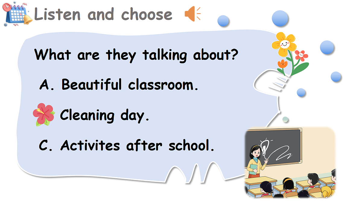 Lesson 3 Friday is our cleaning day.第5页