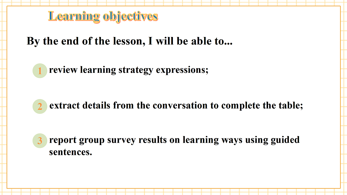 【教学评一体化】Unit7 Be a Better Learner! 第6课时Oral communication.教学课件第3页