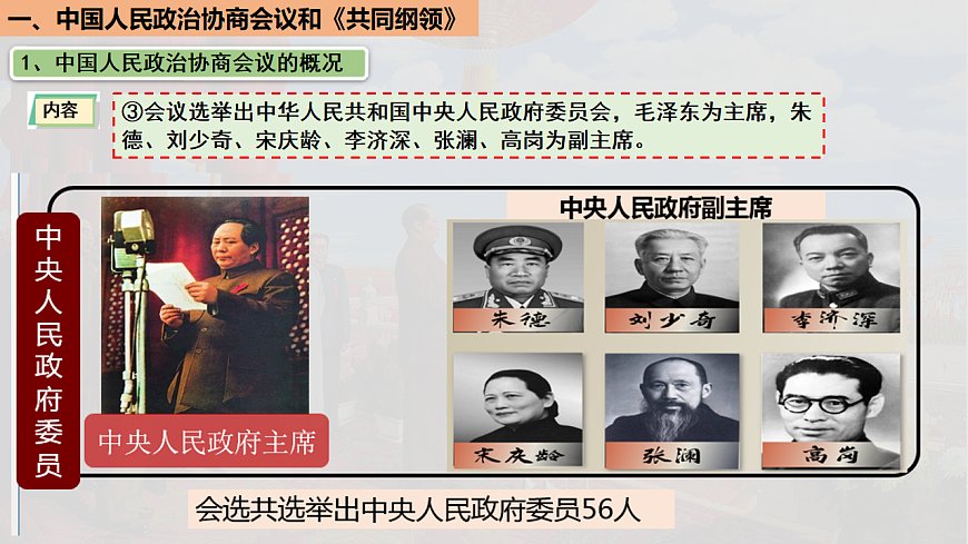 人教版(2024)八年级下册(2024)第一单元 中华人民共和国成立和社会主义制度的建立第1课 中华人民共和国成立优质教学课件ppt-课件下载-教习网