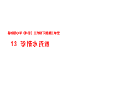 13.珍惜水资源（课件）2025-2026学年粤教粤科版三年级科学下册