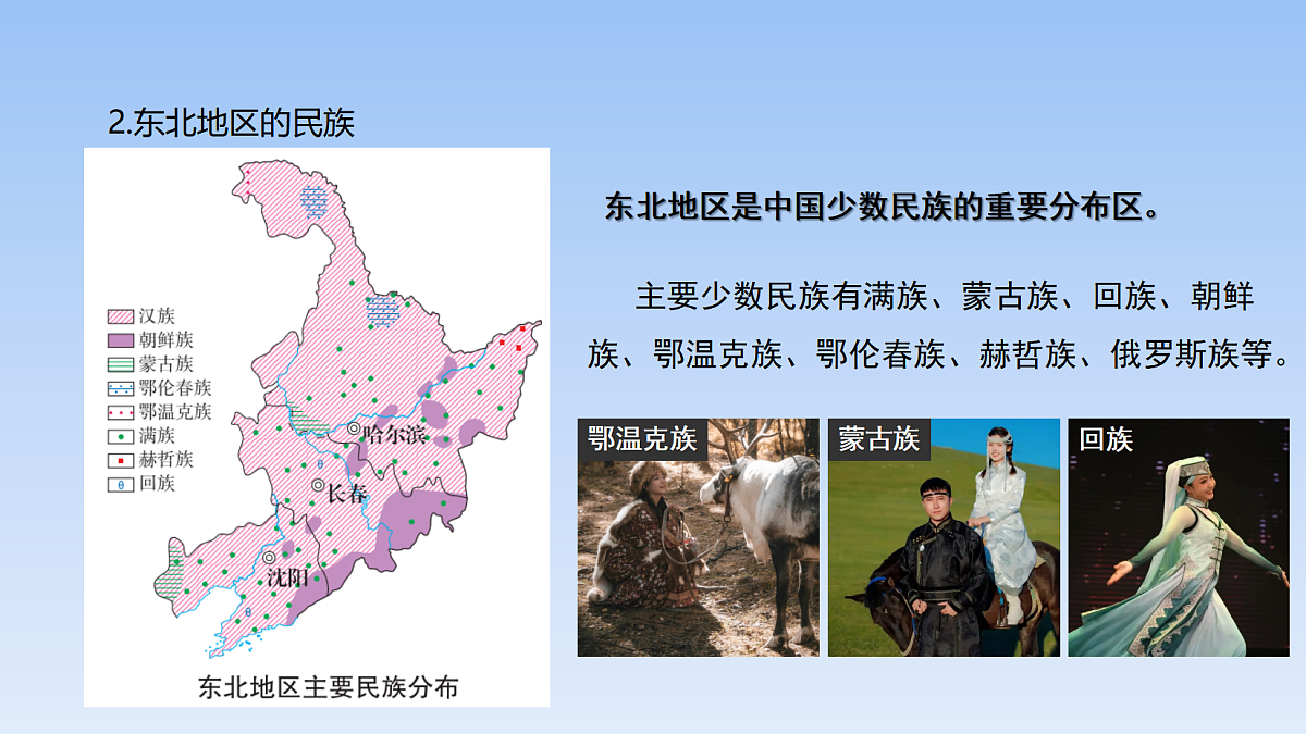 2026年春湘教版地理八年级下册第六章 第二节 东北地区的人口与城乡分布课件第6页