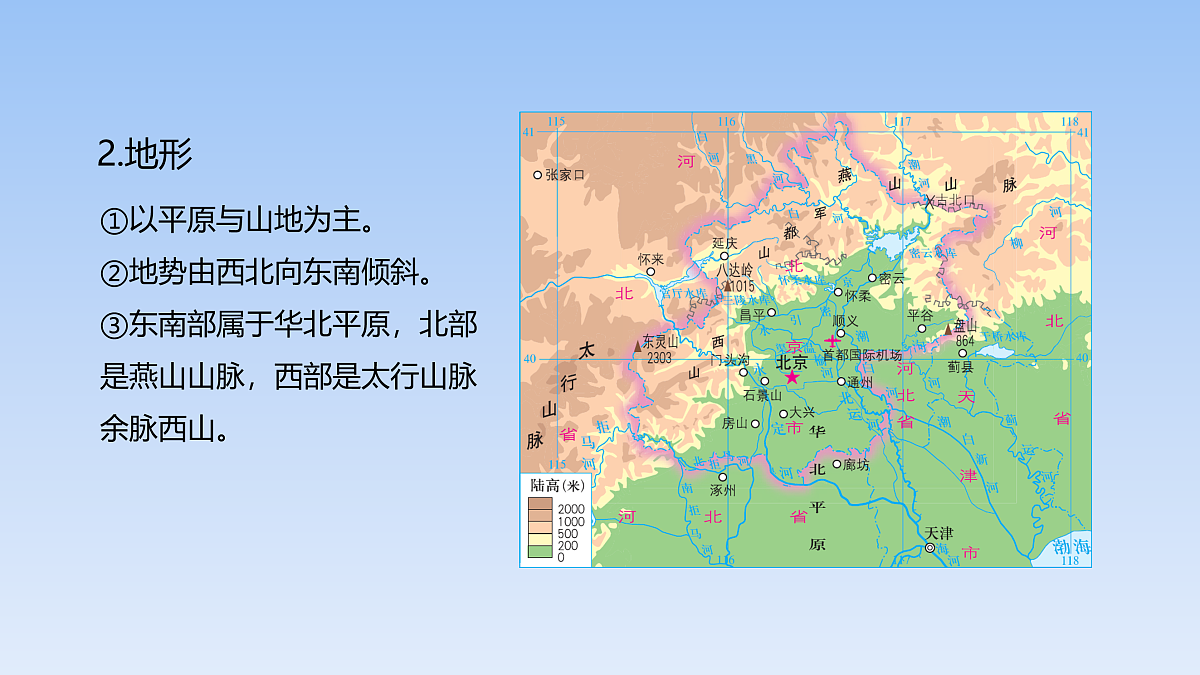 2026年春湘教版地理八年级下册第八章 第一节   北京市的城市特征与建设成就课件第5页
