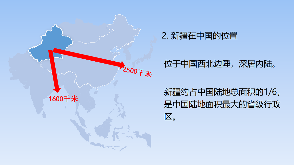 2026年春湘教版地理八年级下册第八章 第三节   新疆维吾尔自治区的地理概况与开发保护课件第5页