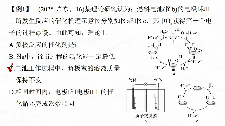 专题四　微点突破5　电极反应的微观分析第2页