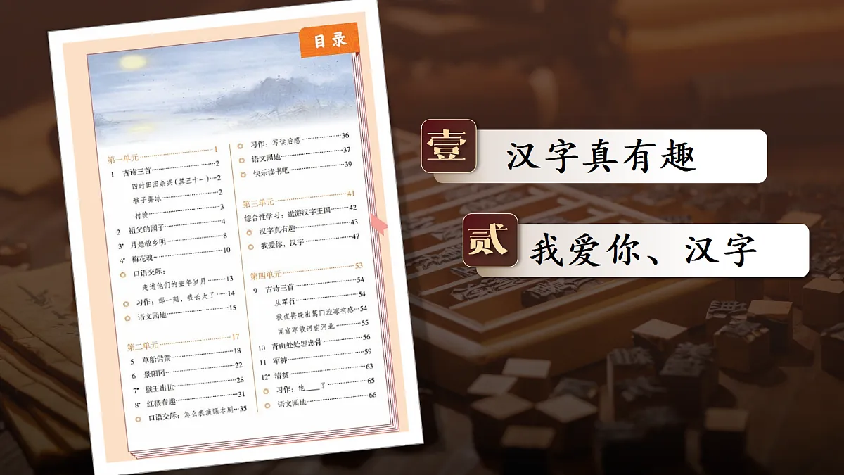 《我爱你，汉字》第1页