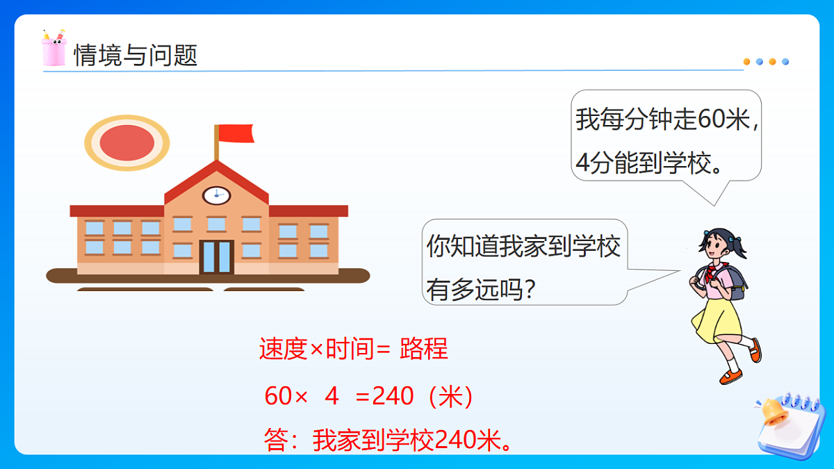 【任务型备课】苏教版四年级下册-5.6 路程问题（课件）第5页