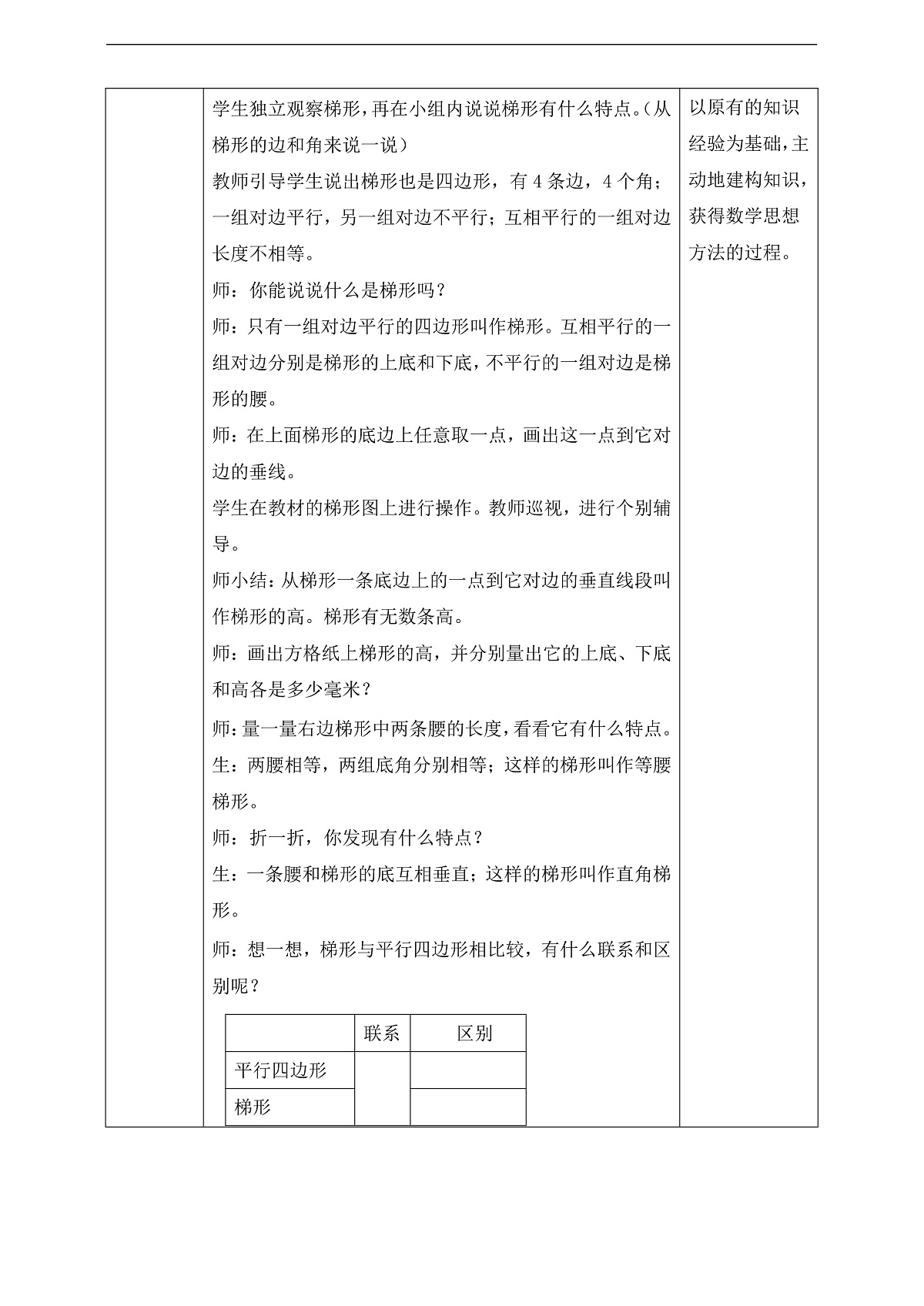 【任务型备课】苏教版四年级下册-6.7 认识梯形（教案）第2页