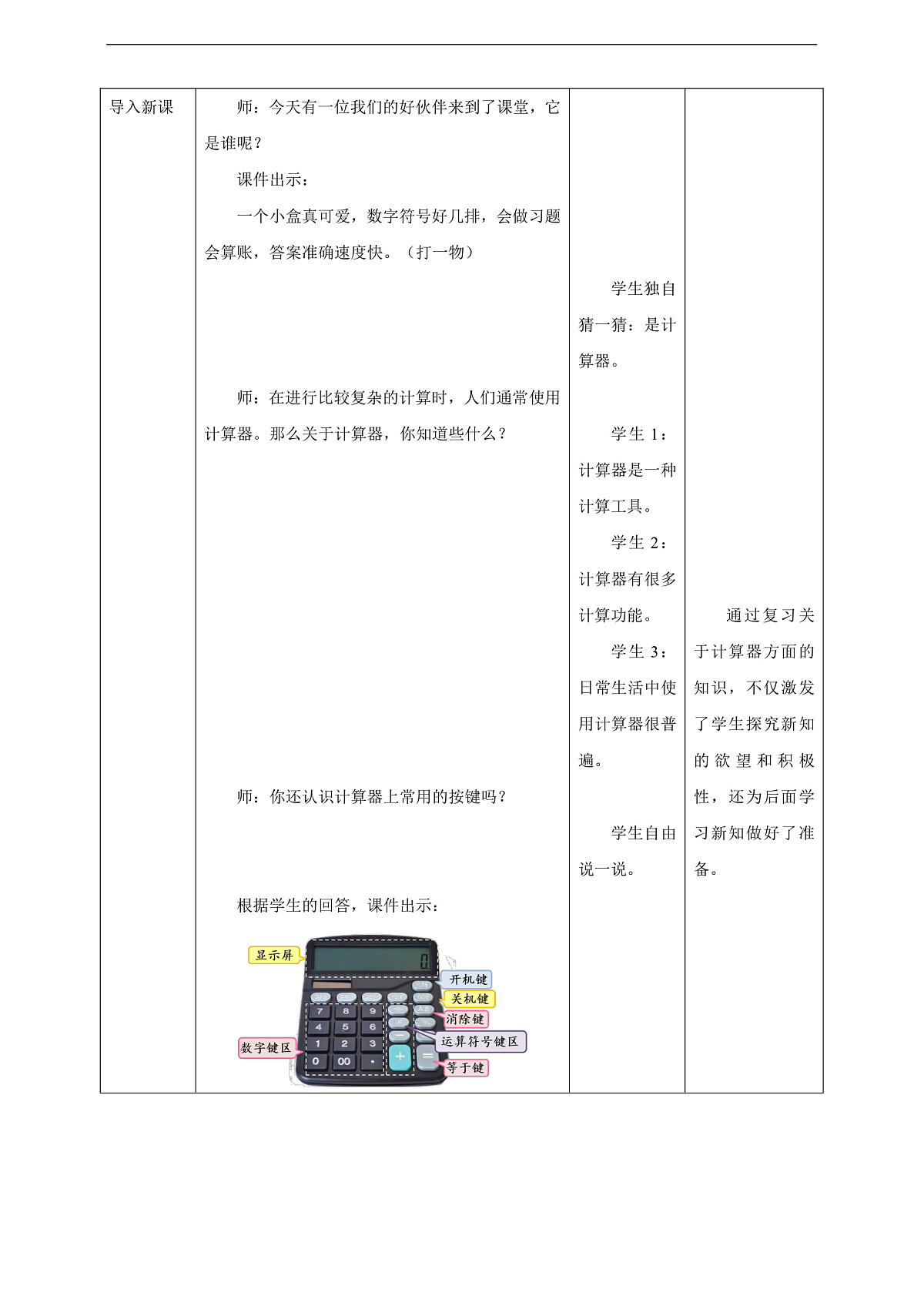 【任务型备课】苏教版四年级下册-8.3 用计算器计算小数加、减法（教案）第2页
