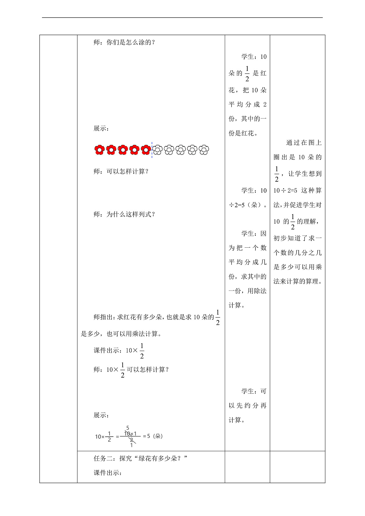 【任务型备课】苏教版五年级下册-7.2 分数乘法的实际问题（1）（教案）第3页