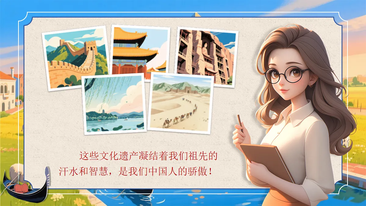 《习作：中国的世界文化遗产》第8页