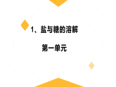 1、盐与糖的溶解 小学科学人教鄂教版（新教材）三年级下册课件