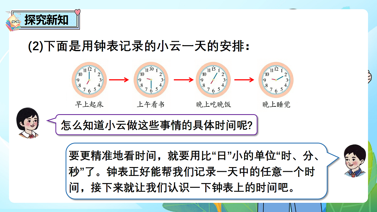 （2026新教材）人教版小学数学二年级下册时间在哪里1《认识时间》PPT课件第5页