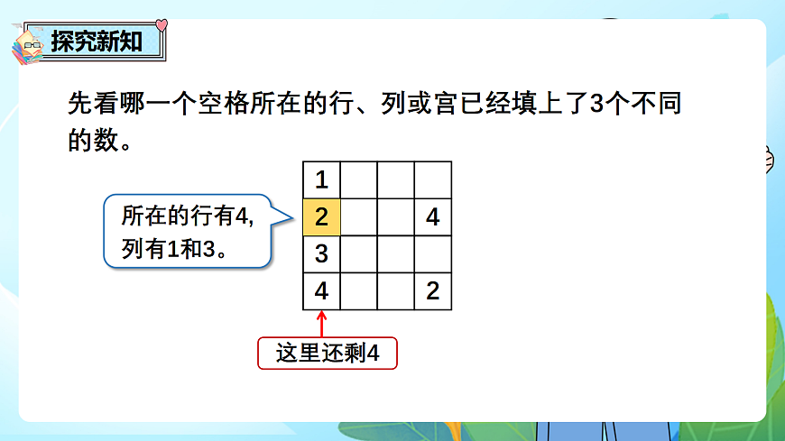 （2026新教材）人教版小学数学二年级下册4.8《数独游戏》PPT课件第5页