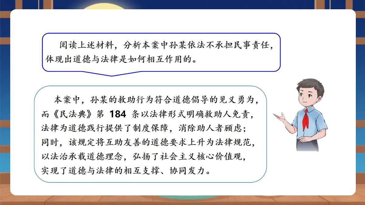 【议题式教学】14.2《以法治推进国家治理现代化——法治与德治相得益彰》 教学课件第7页
