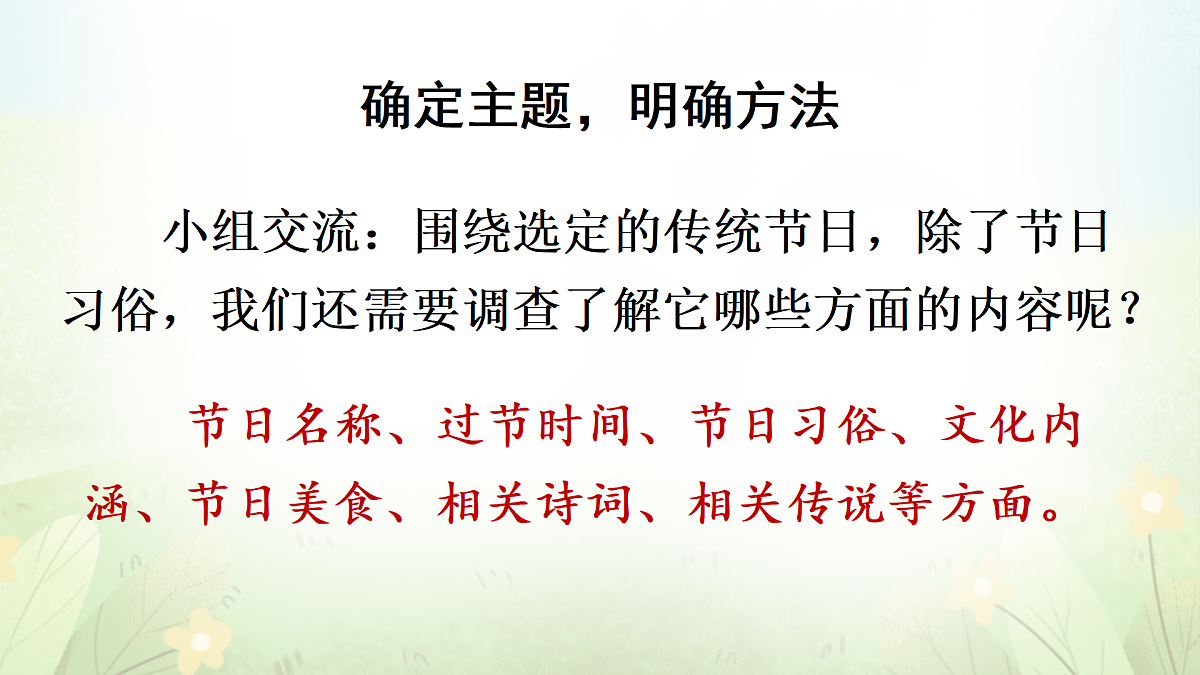 专题学习活动 中华传统节日【教案版】第5页