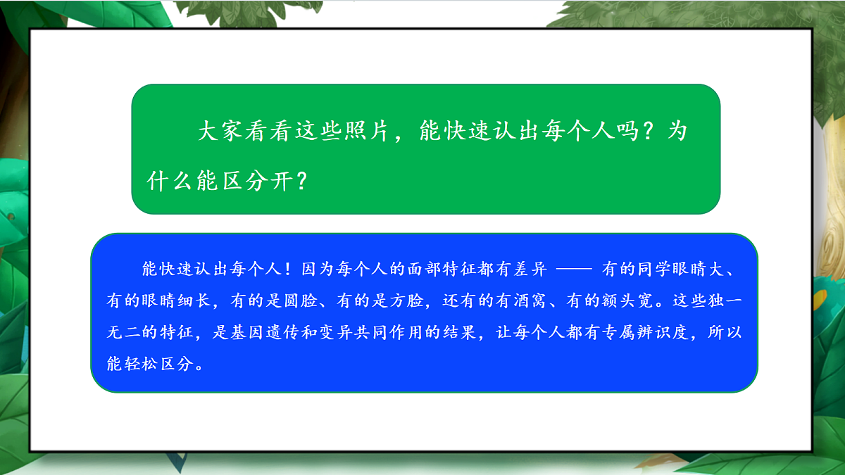 2.5《相貌各异的我们》教学课件第4页
