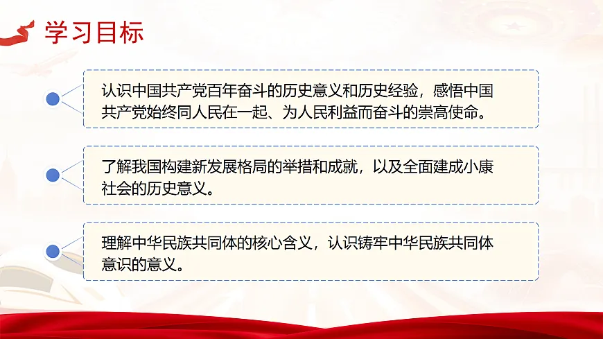 【教学课件】《实现第一个百年奋斗目标》第2页