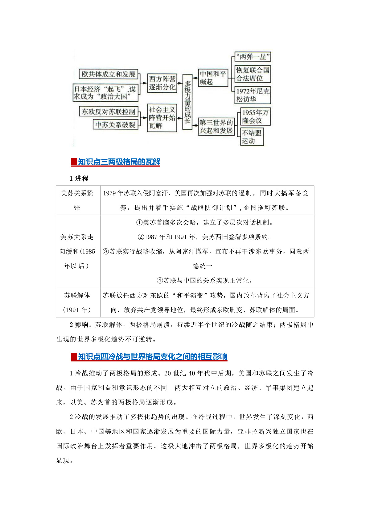 第八单元第18课 冷战与国际格局的演变2025-2026学年高中历史统编版 必修 中外历史纲要（下）同步复习讲义（原卷版） 第2页