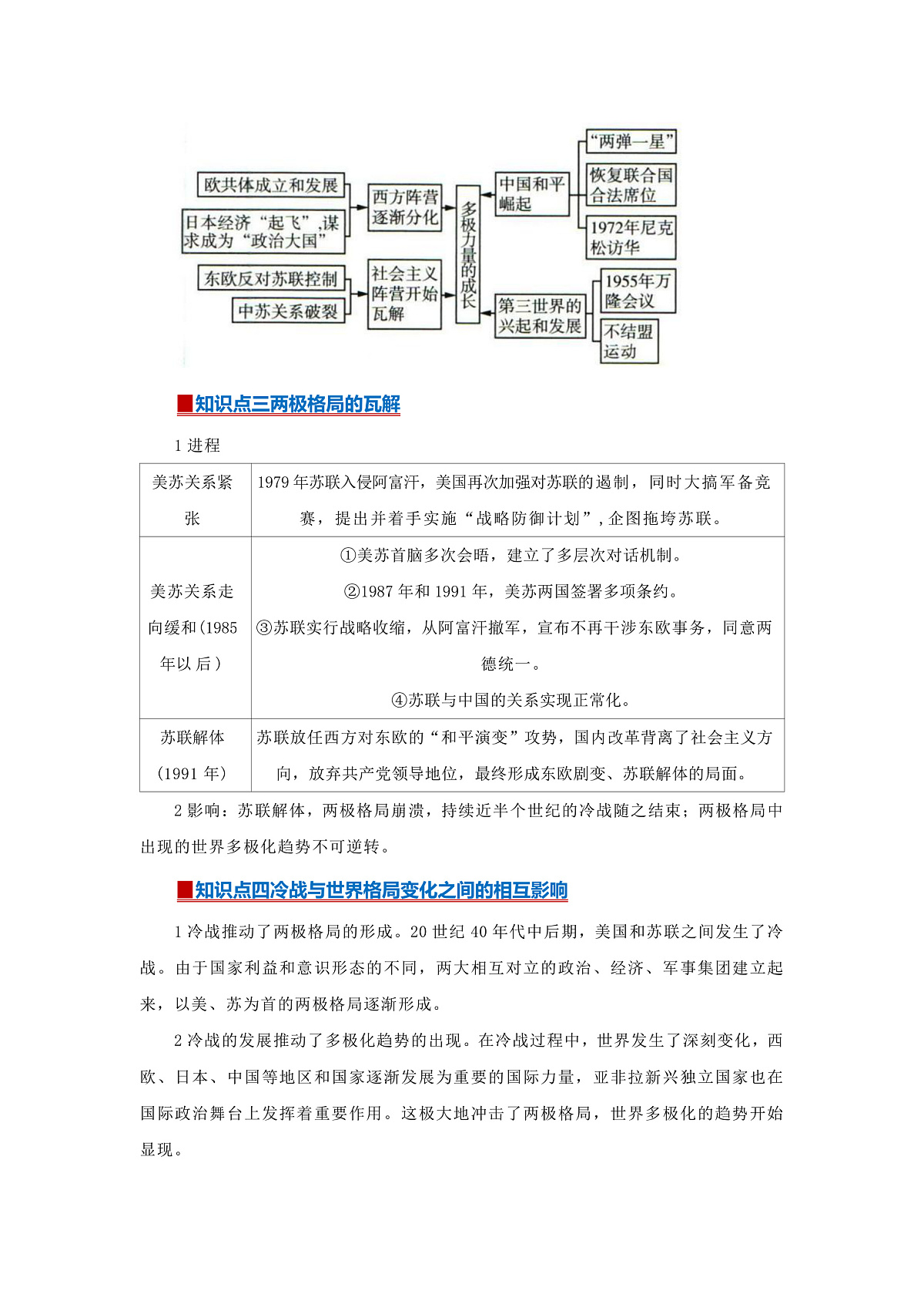 第八单元第18课 冷战与国际格局的演变2025-2026学年高中历史统编版 必修 中外历史纲要（下）同步复习讲义（解析版) 第2页