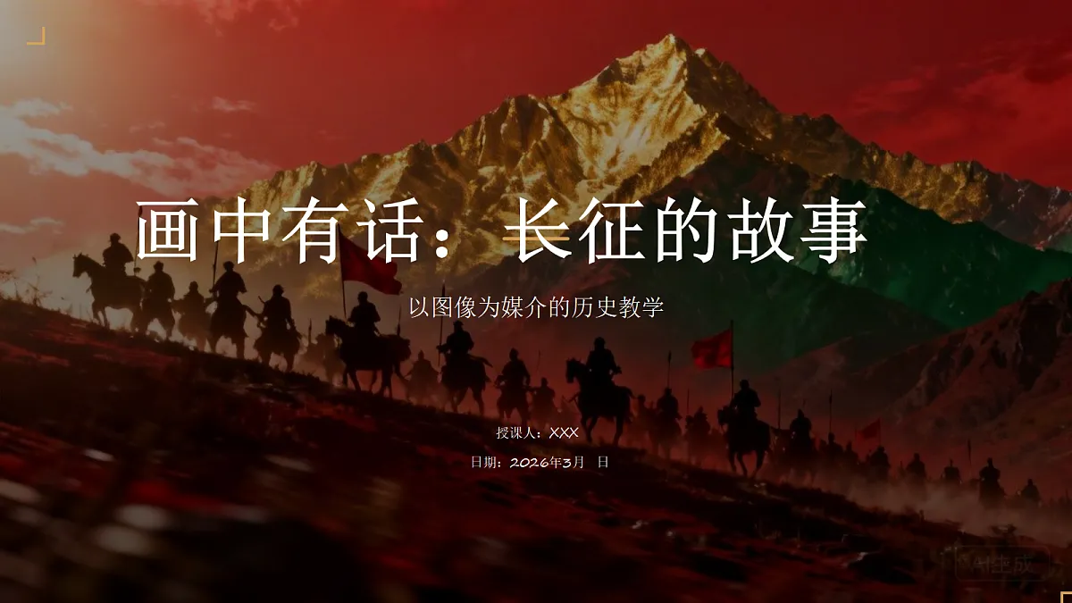 画中有话：长征的故事第1页