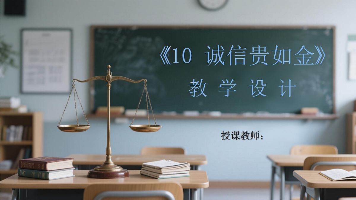 《10 诚信贵如金》教学设计第1页