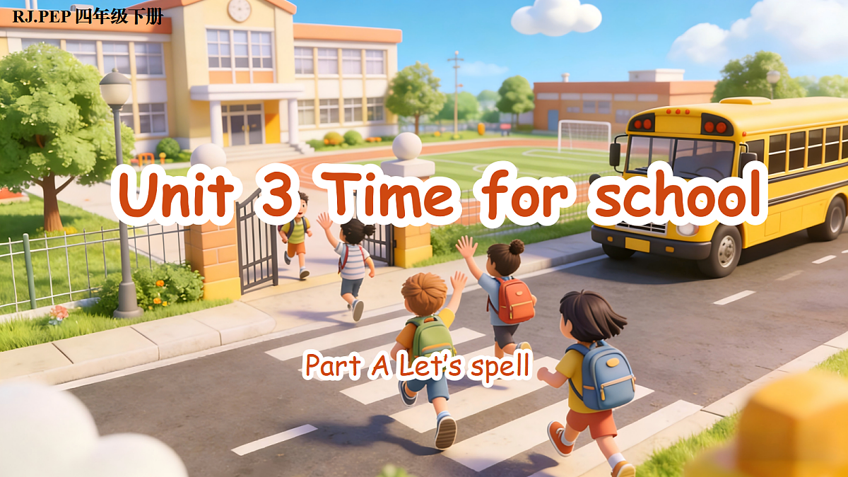 Unit 3 第3课时 Part A Let’s spell (教学课件)英语人教PEP版四年级下册（新教材）第1页