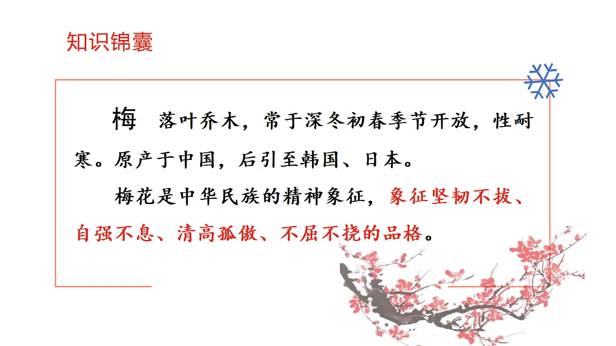 （教学课件）4 梅花魂第2页