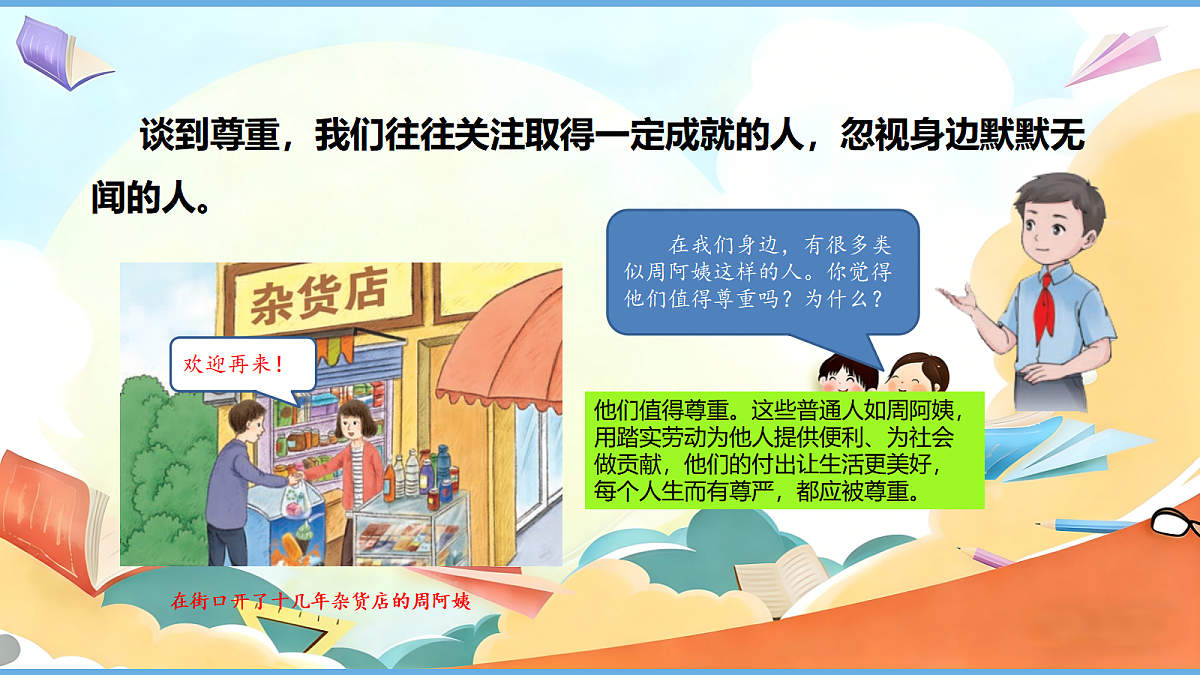 1.1《学会尊重 —— 每个人都应得到尊重》教学课件第7页