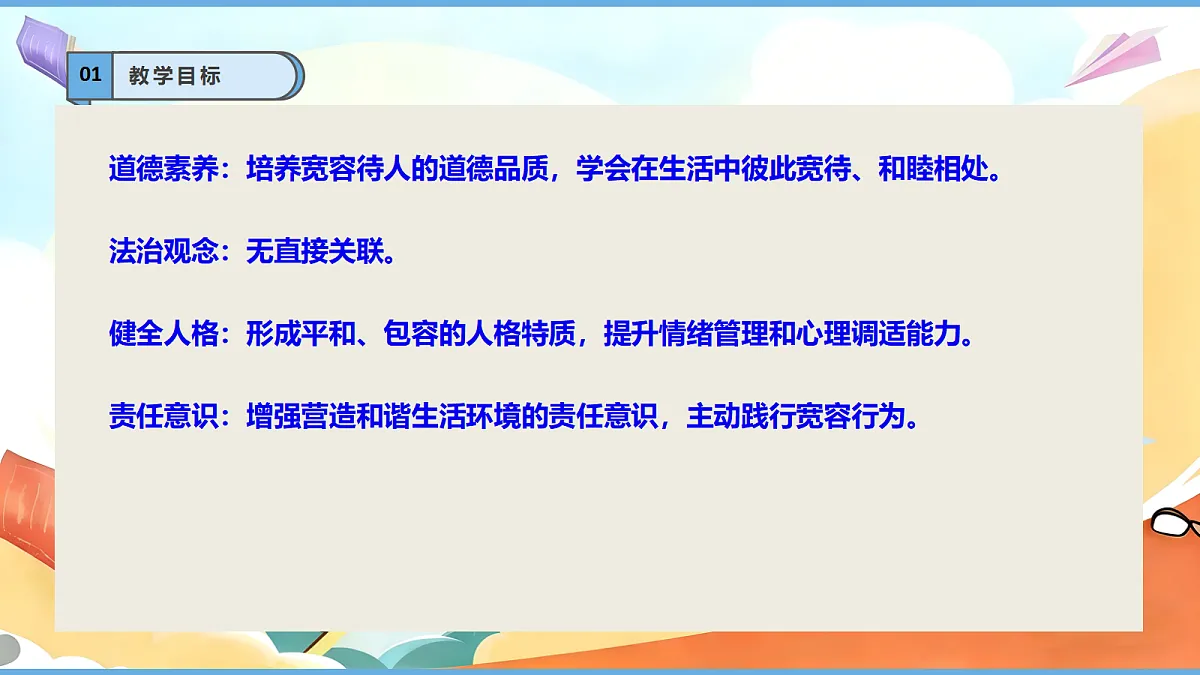 2.1 《学会宽容 —— 宽容让生活更美好》教学课件第3页