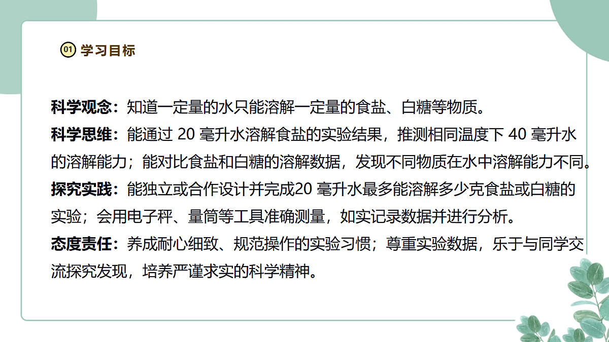 湘科版（2024）科学三年级下册1.2《能溶解多少》课件第3页
