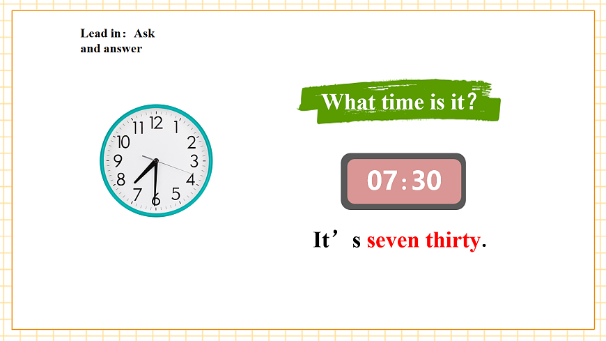 Unit1 What's your daily schedule 第一课时 Get ready 课件第7页
