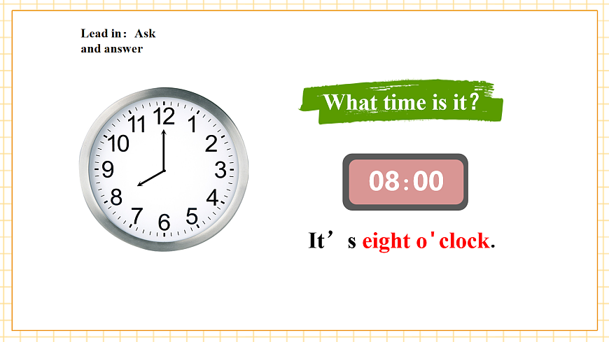 Unit1 What's your daily schedule 第一课时 Get ready 课件第8页