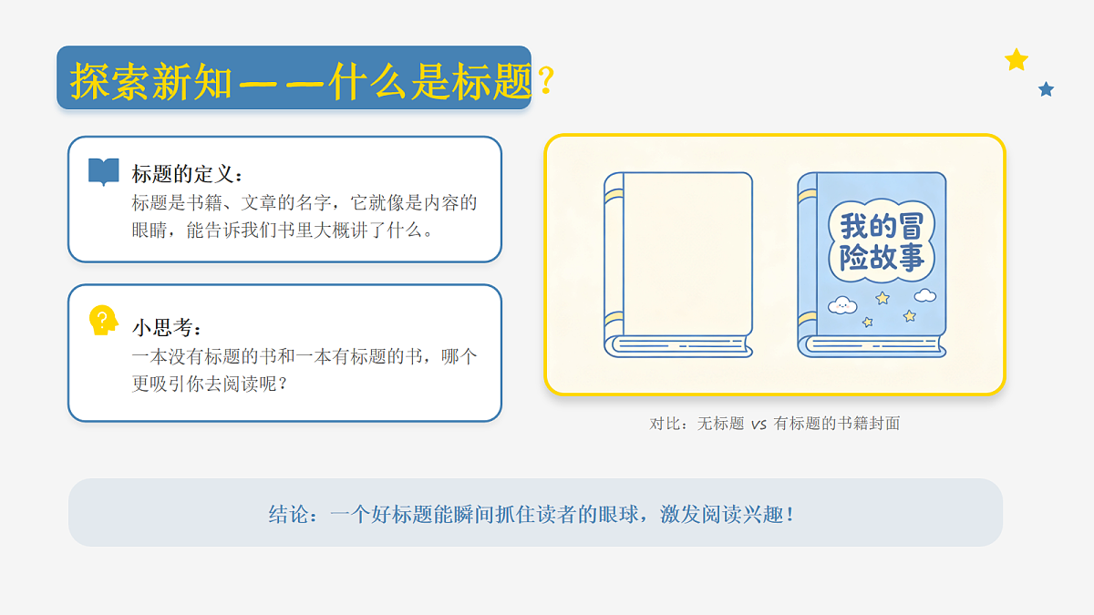 《吸引人的标题》美术课件设计方案第4页