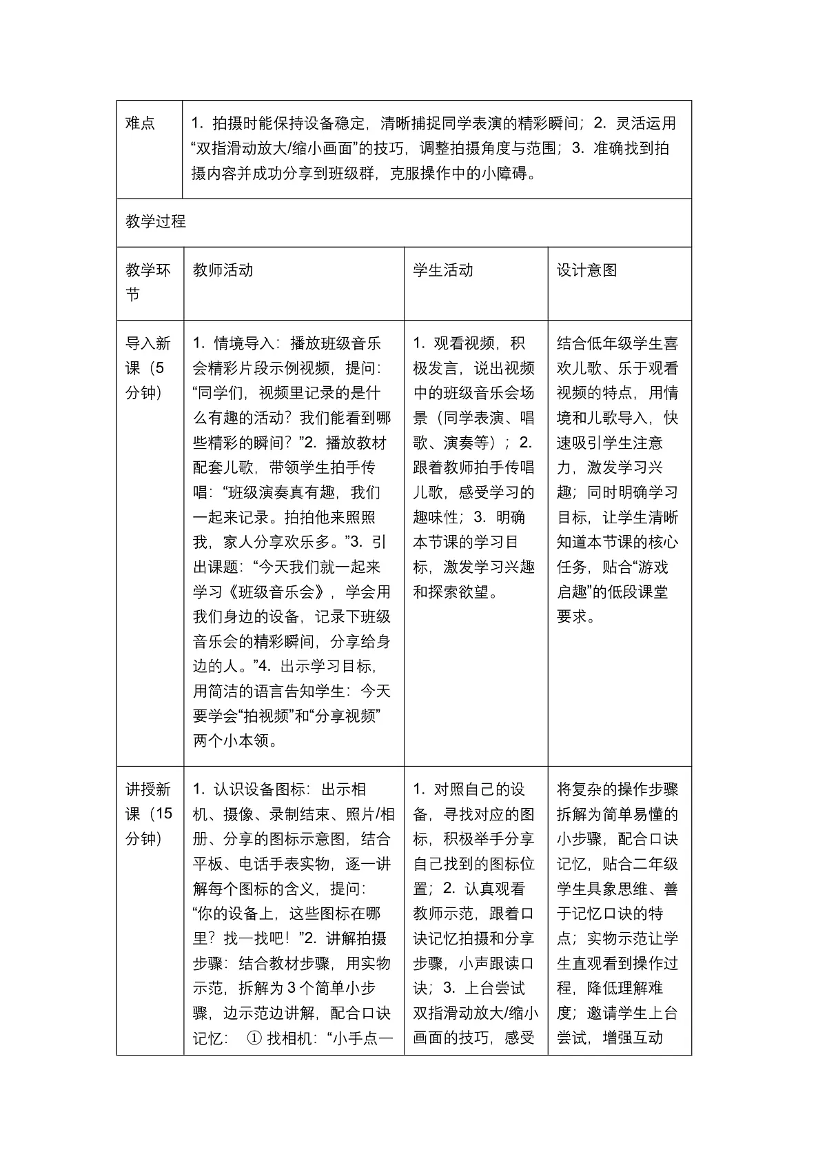 《班级音乐会》教学设计1第2页