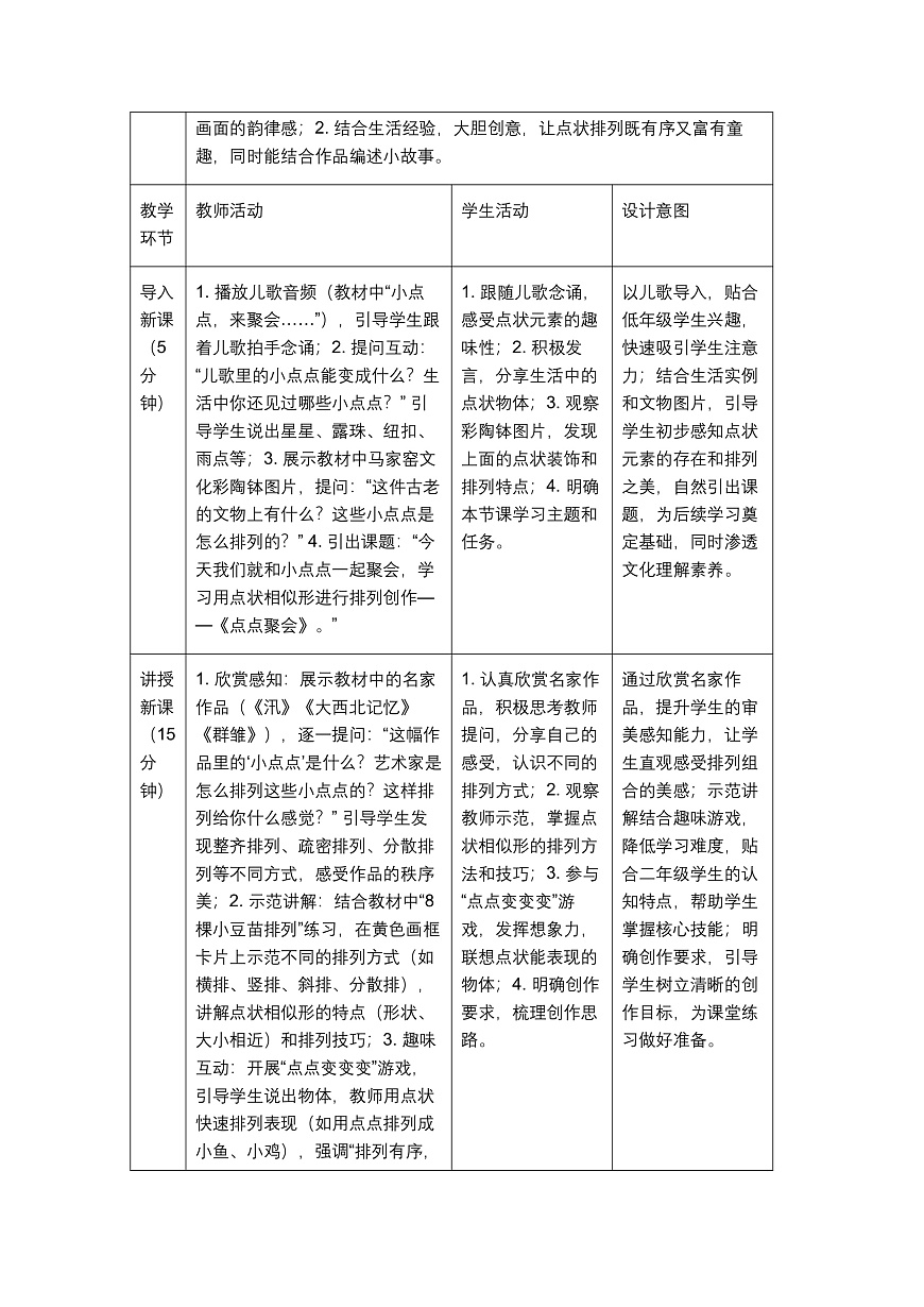 《点点聚会》教学设计1第2页