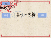2026版部编语文八年级下册第第六单元《卜算子·咏梅》课件
